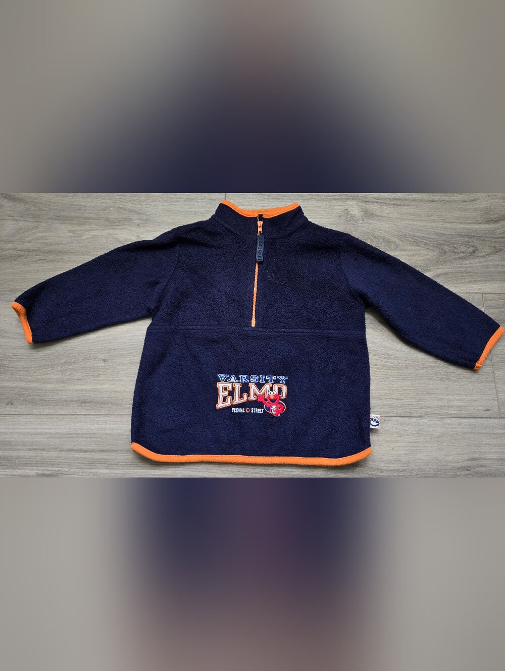 Vintage Sesame Street Varsity Elmo Fleece Pullover